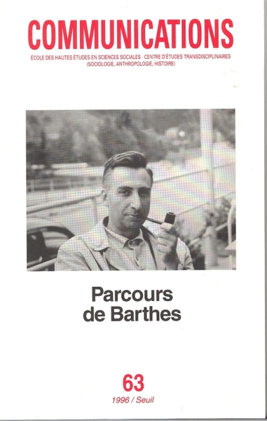 Communications, n° 63, Parcours de Barthes (9782020304412-front-cover)