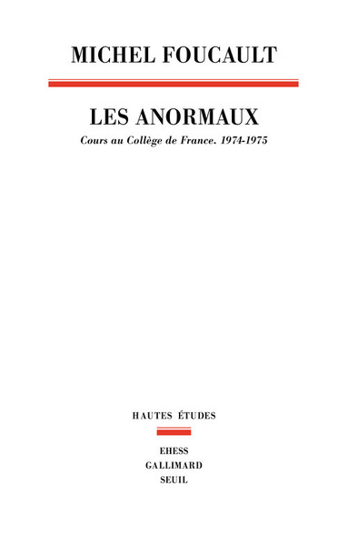 Les Anormaux. Cours au Collège de France, 1974-1975 (9782020307987-front-cover)