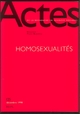 Actes de la recherche en sciences sociales, n° 125, Homosexualités (9782020364362-front-cover)