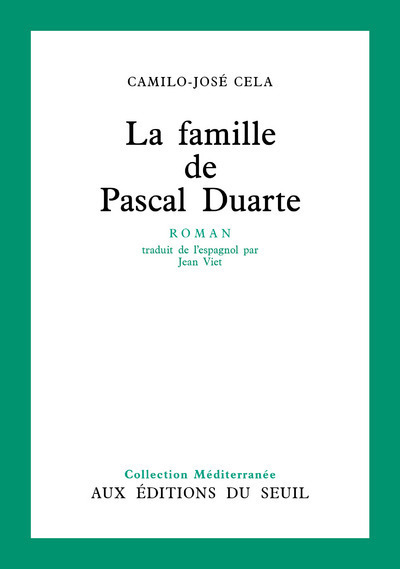 La Famille de Pascal Duarte (9782020015547-front-cover)