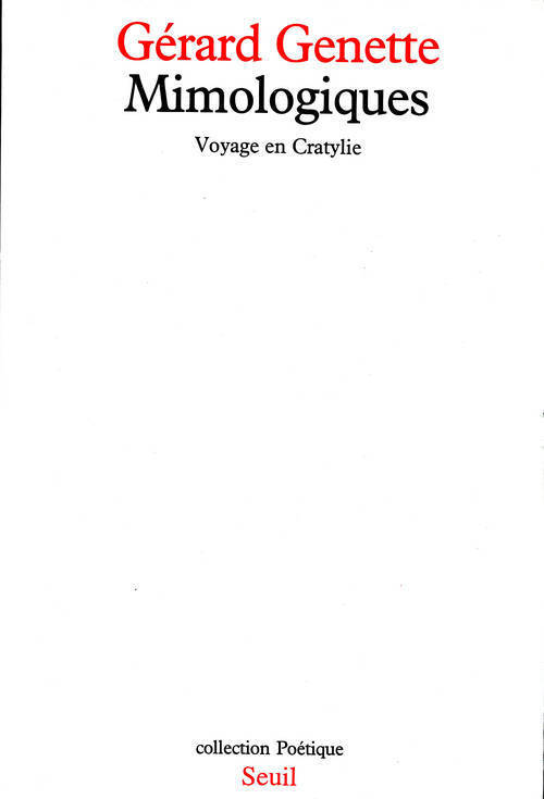 Mimologiques. Voyage en Cratylie (9782020044059-front-cover)