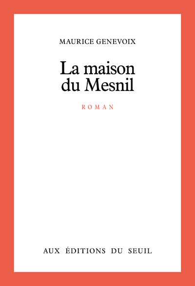 La Maison du Mesnil, (Cyrille) (9782020061421-front-cover)