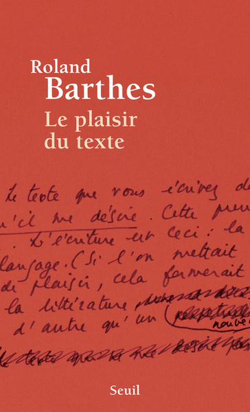Le Plaisir du texte (9782020019644-front-cover)