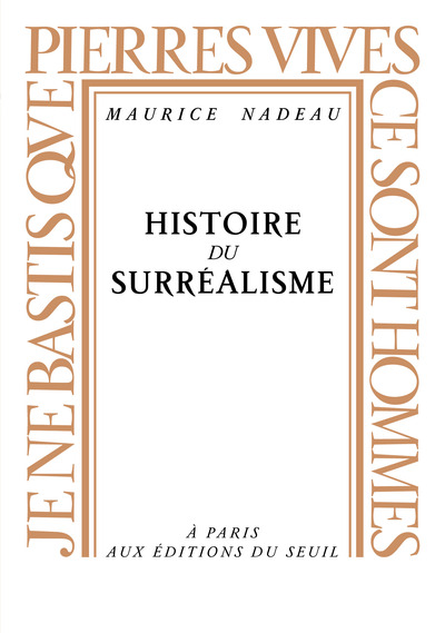 Histoire du surréalisme (9782020025584-front-cover)