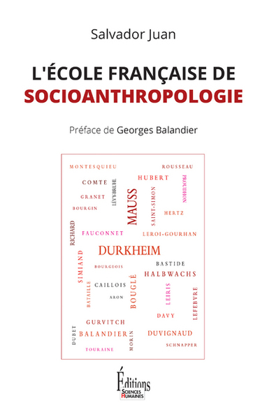 L'Ecole française de socioanthropologie (9782361063320-front-cover)