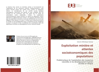 Exploitation miniere et attentes socioeconomiques des populations, Problematique de l'exploitation des ressources naturelles et  (9783841678454-front-cover)