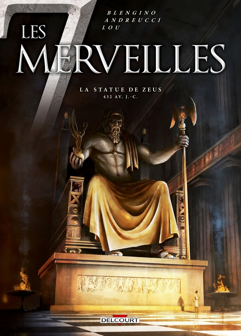 LES 7 MERVEILLES T01 LA STATUE DE ZEUS (9782756037424-front-cover)