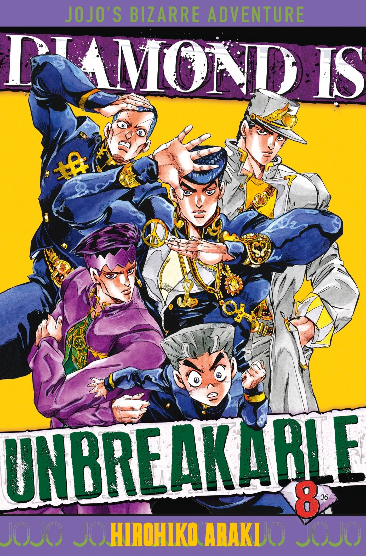 Jojo's - Diamond is Unbreakable T08 (9782756076829-front-cover)