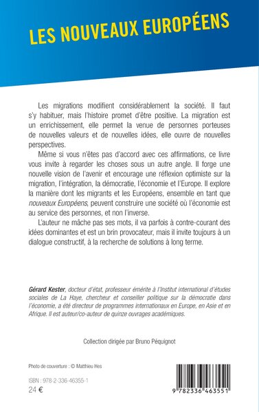 Les nouveaux Européens, L’avenir se construit ensemble (9782336463551-back-cover)