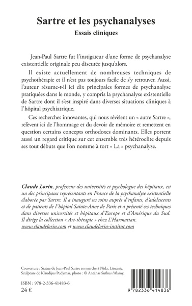 Sartre et les psychanalyses, Essais cliniques (9782336414836-back-cover)