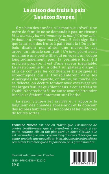 La saison des fruits à pain, La sézon fiyapen (9782336432120-back-cover)