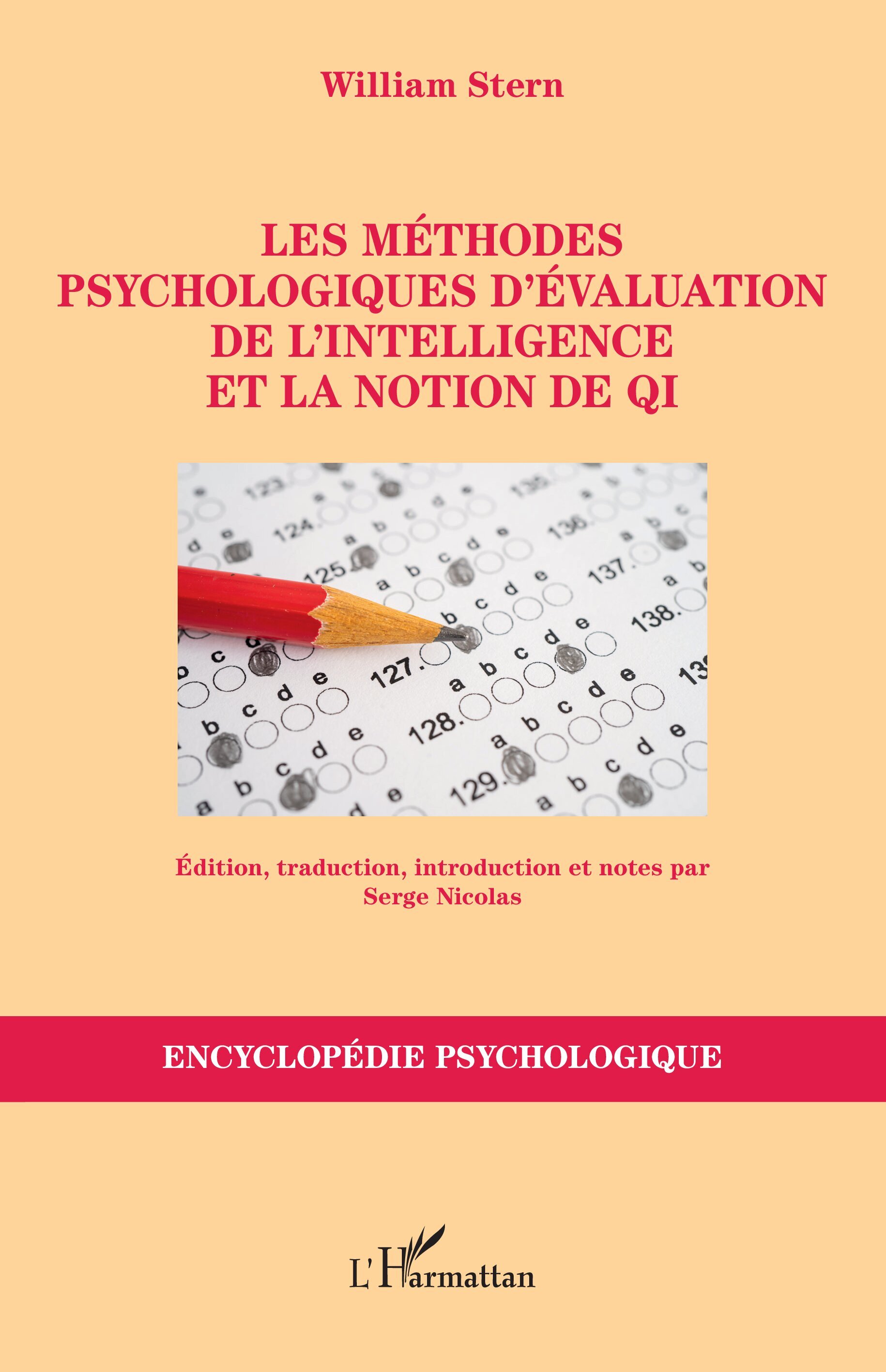 Les méthodes psychologiques d’évaluation de l’intelligence et la notion de QI (9782336497891-front-cover)