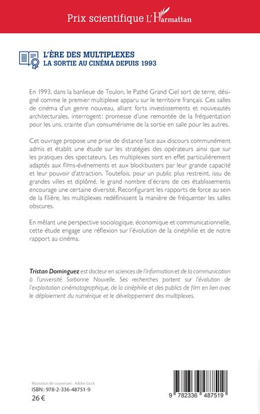 L'ère des multiplexes, La sortie au cinéma depuis 1993 (9782336487519-back-cover)