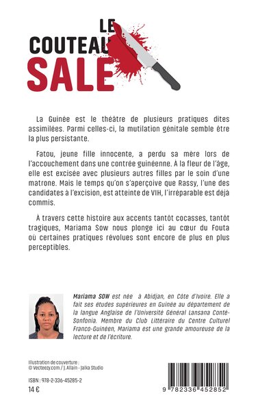 Le couteau sale (9782336452852-back-cover)