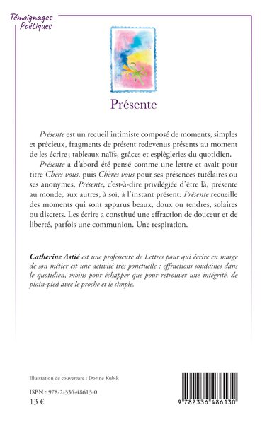 Présente (9782336486130-back-cover)