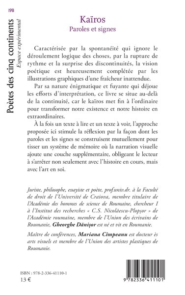 Kaïros, Paroles et signes (9782336411101-back-cover)