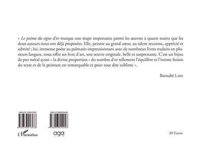 Le poème du signe d'or (9782336416038-back-cover)