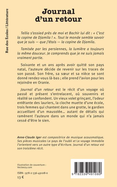 Journal d’un retour (9782336491080-back-cover)