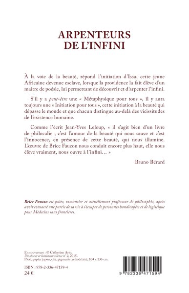 Arpenteurs de l'infini, La voie de la beauté (9782336471594-back-cover)