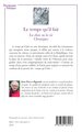 Le temps qu’il fait, La chose ou la vie - Chroniques (9782336464213-back-cover)