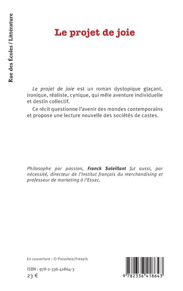 Le projet de joie (9782336418643-back-cover)