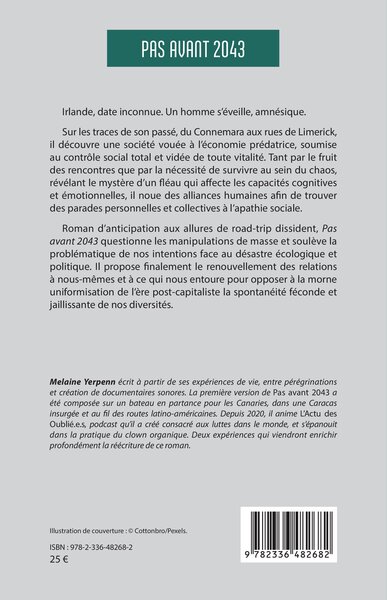 Pas avant 2043 (9782336482682-back-cover)