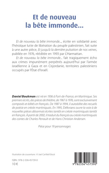 Et de nouveau la bête immonde… (9782336457390-back-cover)