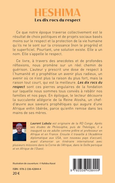 Heshima, Les dix rocs du respect (9782336428444-back-cover)