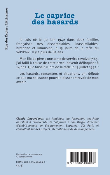 Le caprice des hasards, En être le jeu (9782336496092-back-cover)