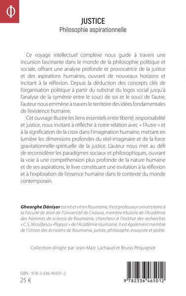 Justice, Philosophie aspirationnelle (9782336465012-back-cover)