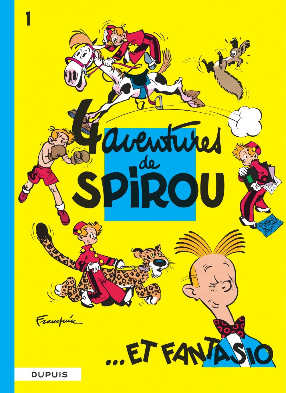 Spirou et Fantasio - Tome 1 - Quatre aventures de Spirou et Fantasio (9782800100036-front-cover)