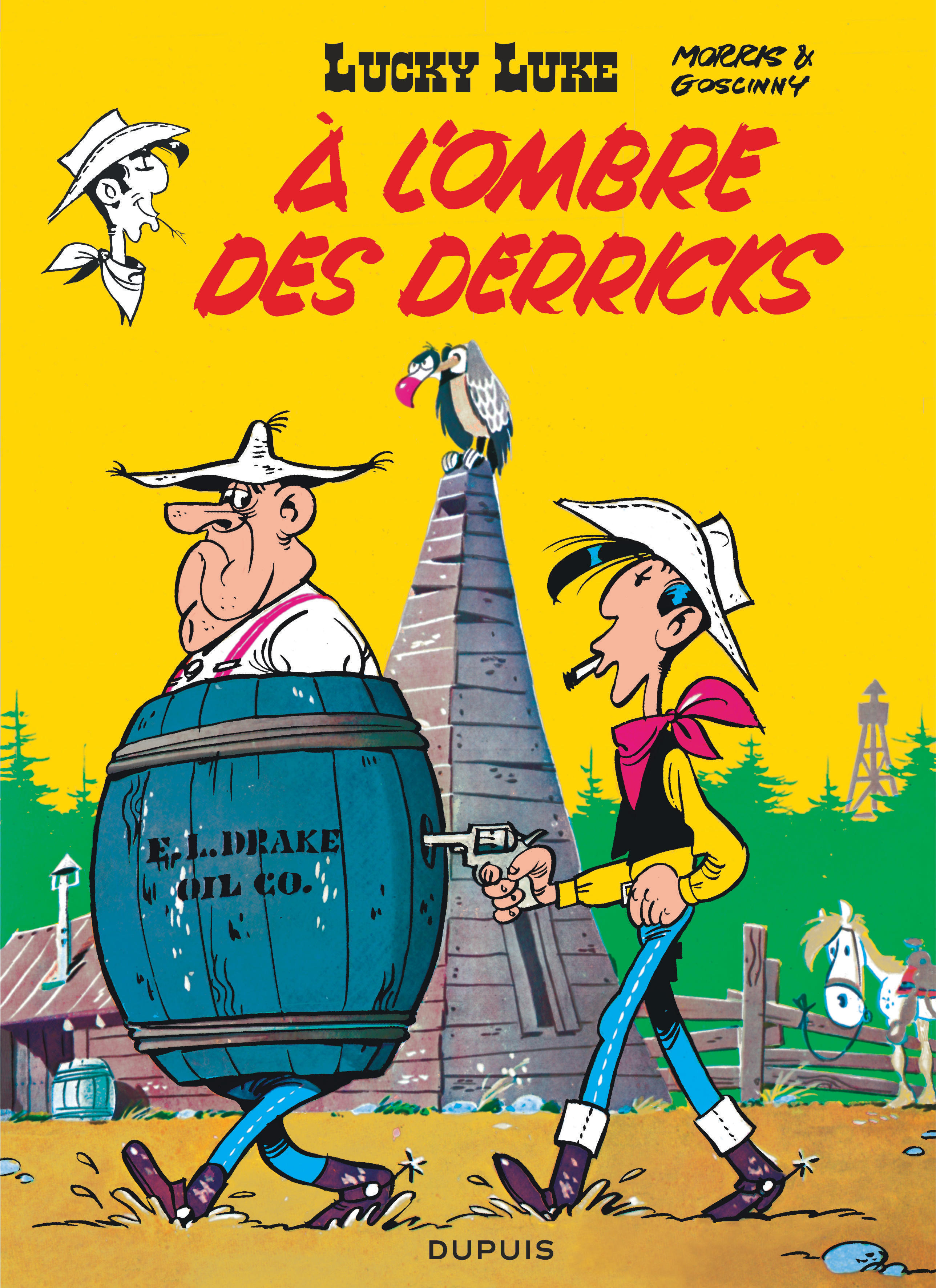 Lucky Luke - Tome 18 - À l'ombre des derricks (9782800114583-front-cover)