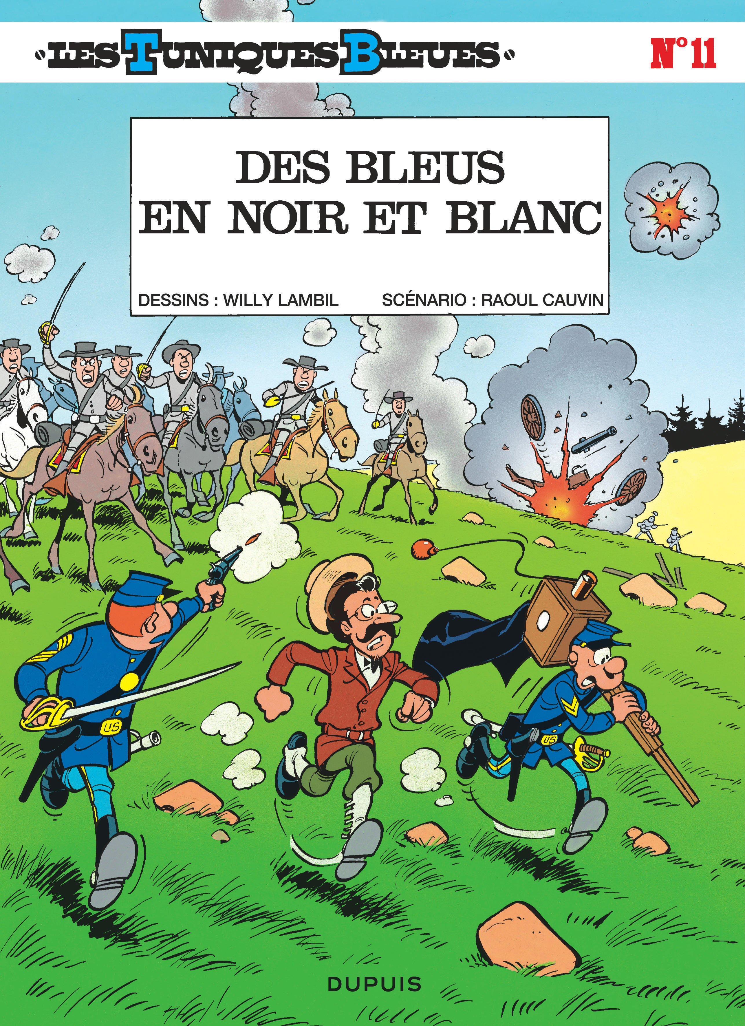 Les Tuniques Bleues - Tome 11 - Des Bleus en noir et blanc (9782800108681-front-cover)