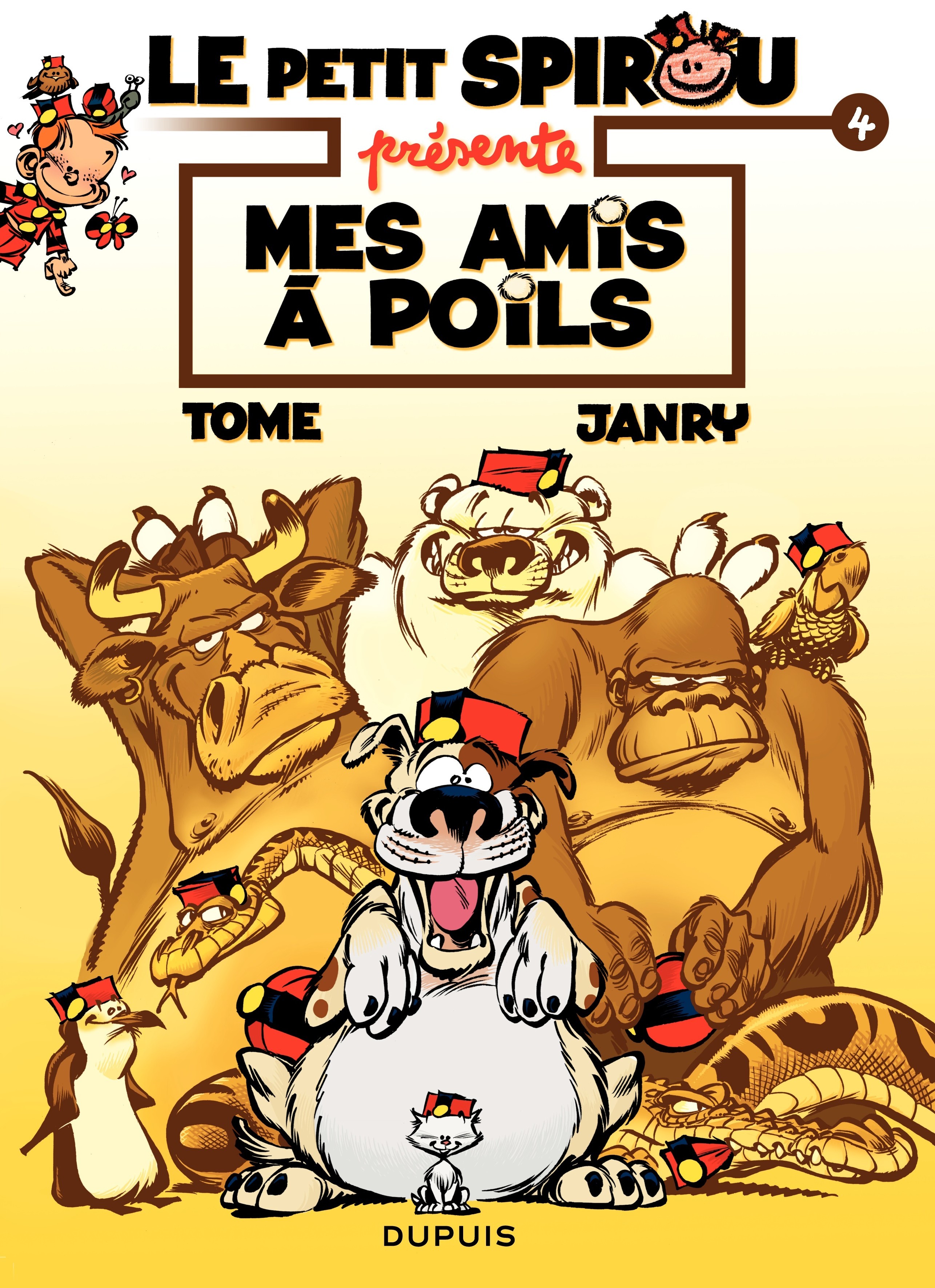 Le Petit Spirou présente... - Tome 4 - Mes amis à poils (9782800150536-front-cover)