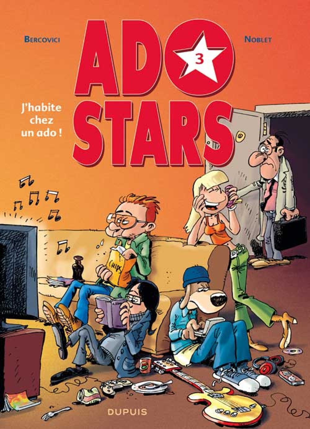 Adostars - Tome 3 - J'habite chez un ado (9782800144665-front-cover)