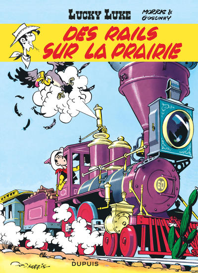 Lucky Luke - Tome 9 - Des rails sur la prairie (9782800114491-front-cover)