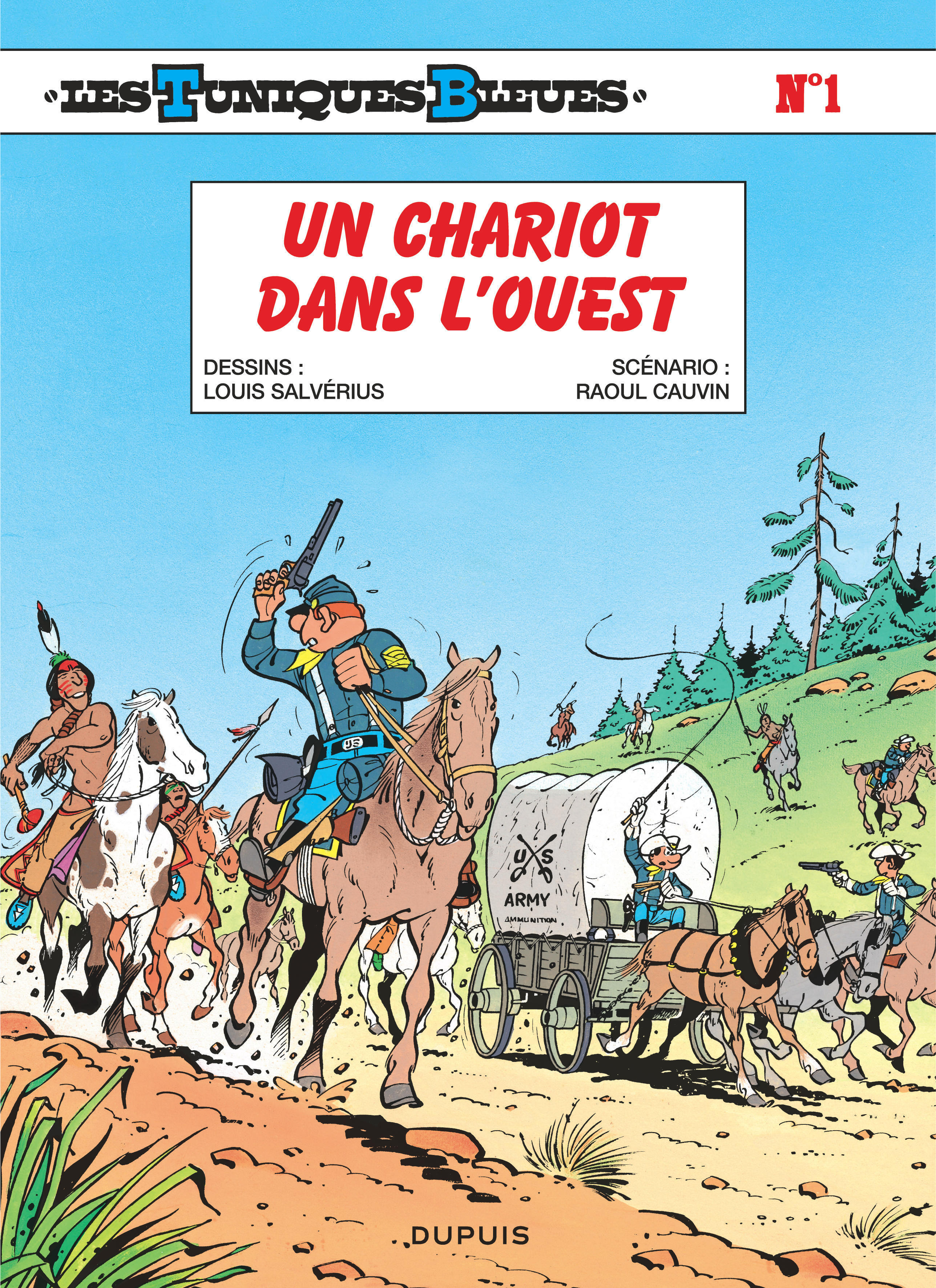 Les Tuniques Bleues - Tome 1 - Un chariot dans l'Ouest (9782800108582-front-cover)