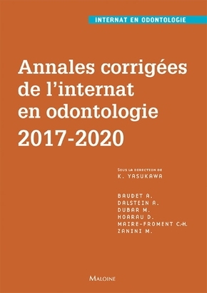Annales corrigees de l'internat en odontologie 2017-2020 (9782224036300-front-cover)