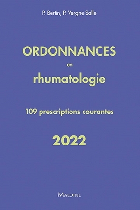 ORDONNANCES EN RHUMATOLOGIE 2022  109 PRESCRIPTIONS (9782224036140-front-cover)