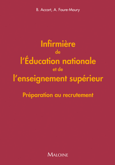 Infirmière de l'Éducation nationale et de l'enseignement supérieur, Préparation au recrutement (9782224036652-front-cover)