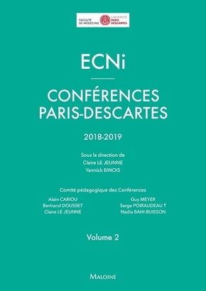 ECNI conferences paris-descartes volume 2 2018-2019 (9782224036010-front-cover)