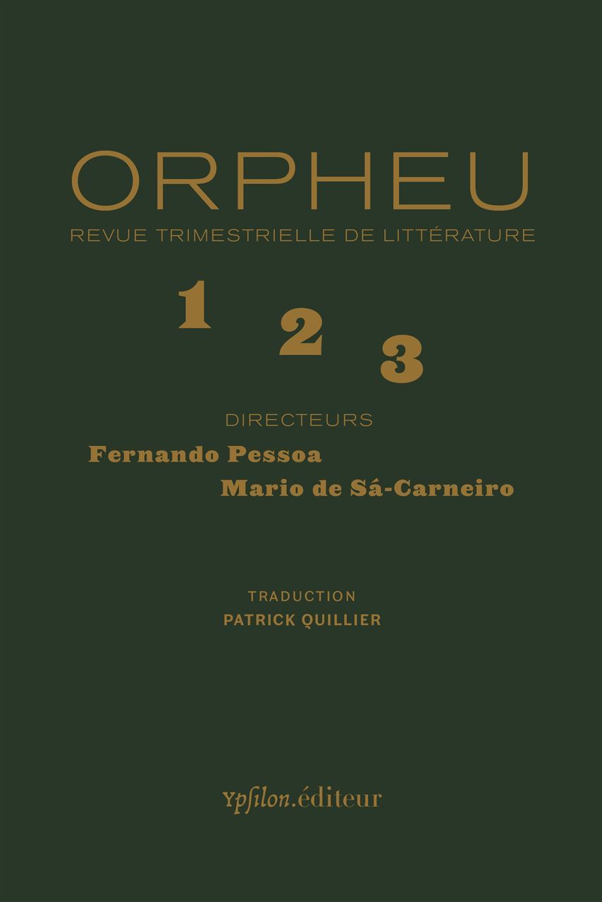 Orpheu, Revue Trimestrielle de Littérature (9782356540577-front-cover)