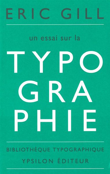Un essai sur la typographie (9782356540867-front-cover)