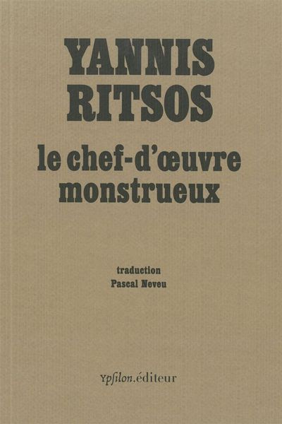 Le Chef-d'oeuvre monstrueux (9782356540775-front-cover)