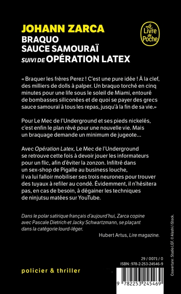 Braquo Sauce Samourai suivi de Opération latex (9782253245469-back-cover)