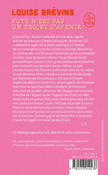 Pute n'est pas un projet d'avenir (9782253249238-back-cover)