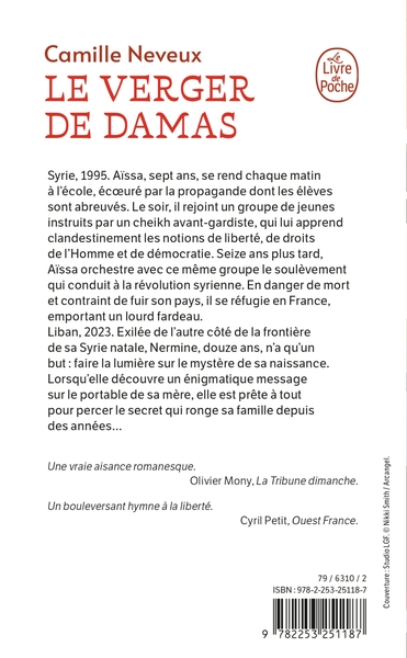 Le Verger de Damas (9782253251187-back-cover)