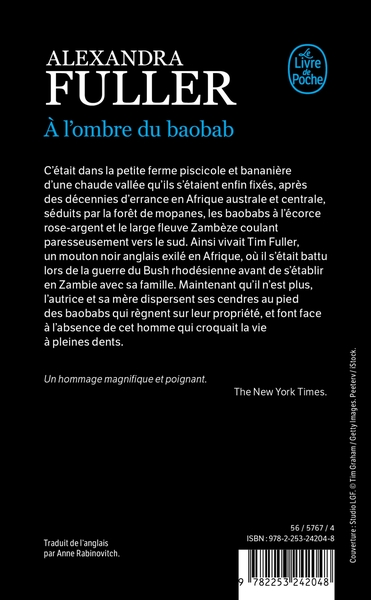 A l'ombre du baobab (9782253242048-back-cover)