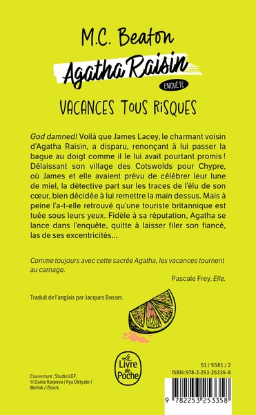 Vacances tous risques (Agatha Raisin enquête, Tome 6) (9782253253358-back-cover)