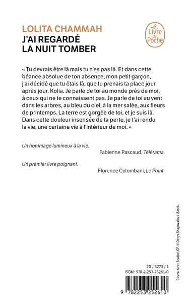 J'ai regardé la nuit tomber (9782253252610-back-cover)